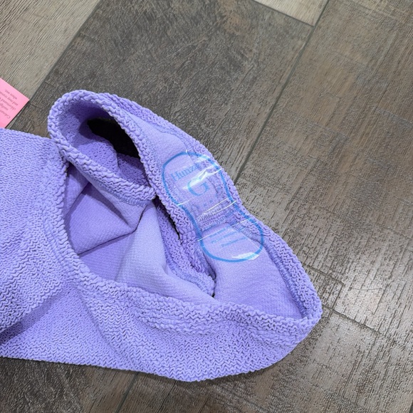 Hunza G Pamela One Piece Swimsuit in Lilac NWT - Picture 3 of 5